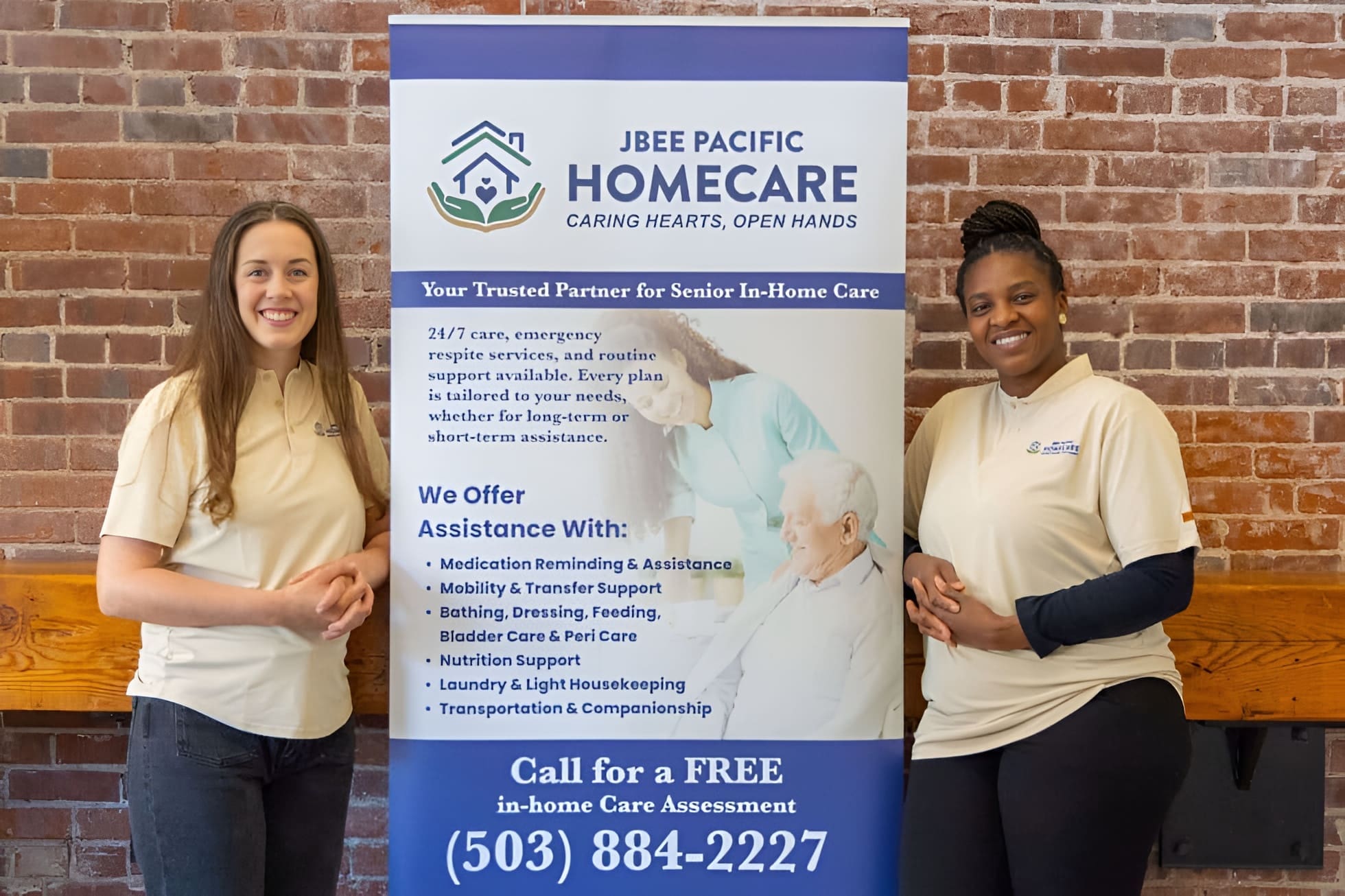 Rebecca Nguea-Njoh and Beatrice Yamoah of JBEE Pacific Homecare serving seniors in Salem, OR and surrounding areas